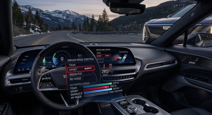 Do the Driving Modes in Cadillac Lyriq Offer Different Ranges or Battery Usages?