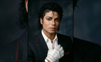 Michael Jackson in classic 1980s performance style representing his enduring net worth and estate legacy