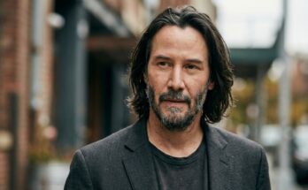 Keanu Reeves, star of The Matrix and John Wick, reflecting his career and estimated 2026 net worth