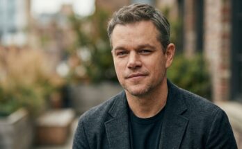 Matt Damon estimated net worth 2026 portrait showing the actor and producer