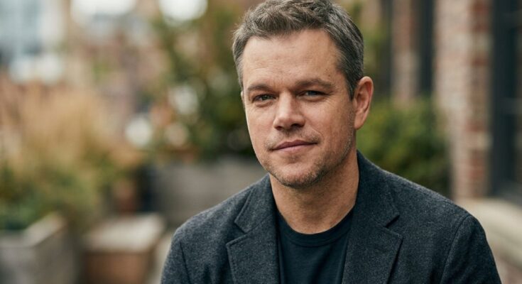 Matt Damon estimated net worth 2026 portrait showing the actor and producer